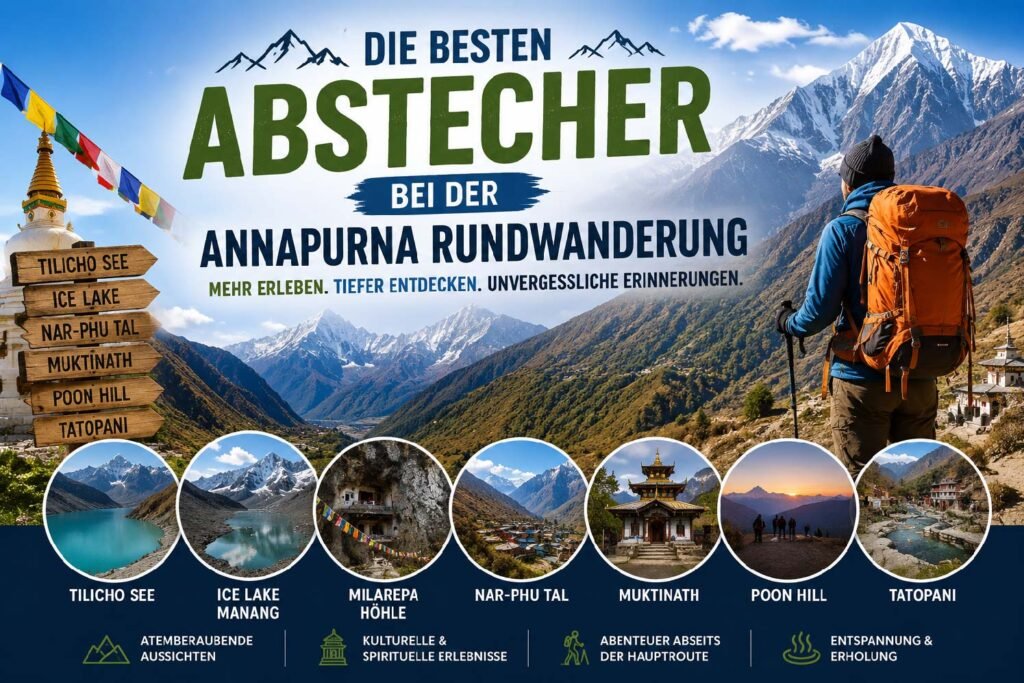 Die besten Abstecher, die das Erlebnis der Annapurna-Rundwanderung bereichern Annapurna-Rundwanderung