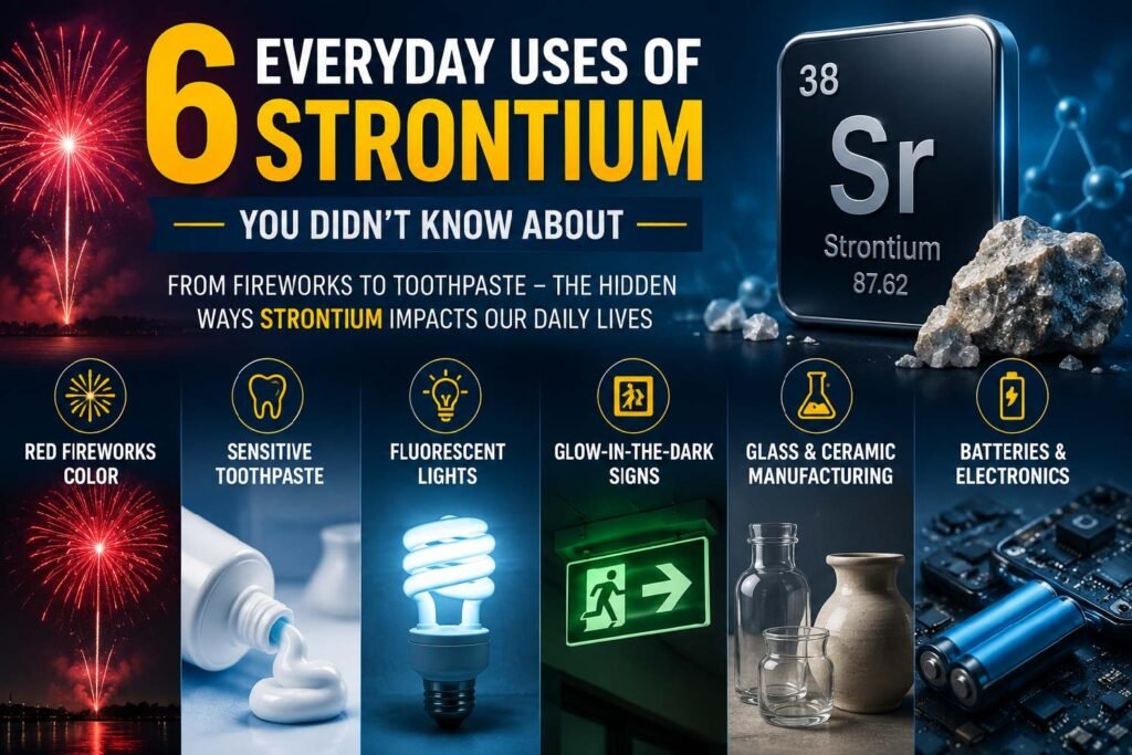 Welche alltäglichen Verwendungen gibt es für Strontium? strontium everyday uses
